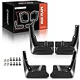 A-Premium Set of 4PCS Mud Flaps Splash Guards Mudguards Mudflaps with Hardware Kits Accessory Compatible with Lexus ES350, 2007-2012, Sedan, Black Color, Front and Rear (Driver & Passenger Sides)