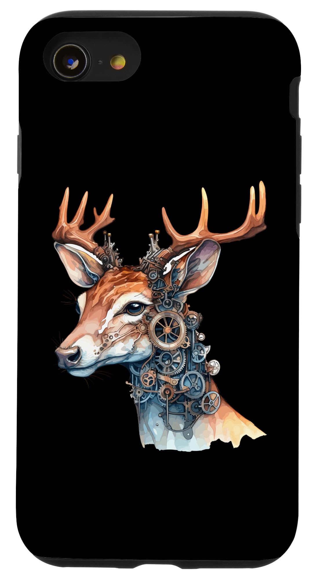 iPhone SE (2020) / 7 / 8 Mechanical Deer Steampunk Stag Antler Neo-Victorian Case