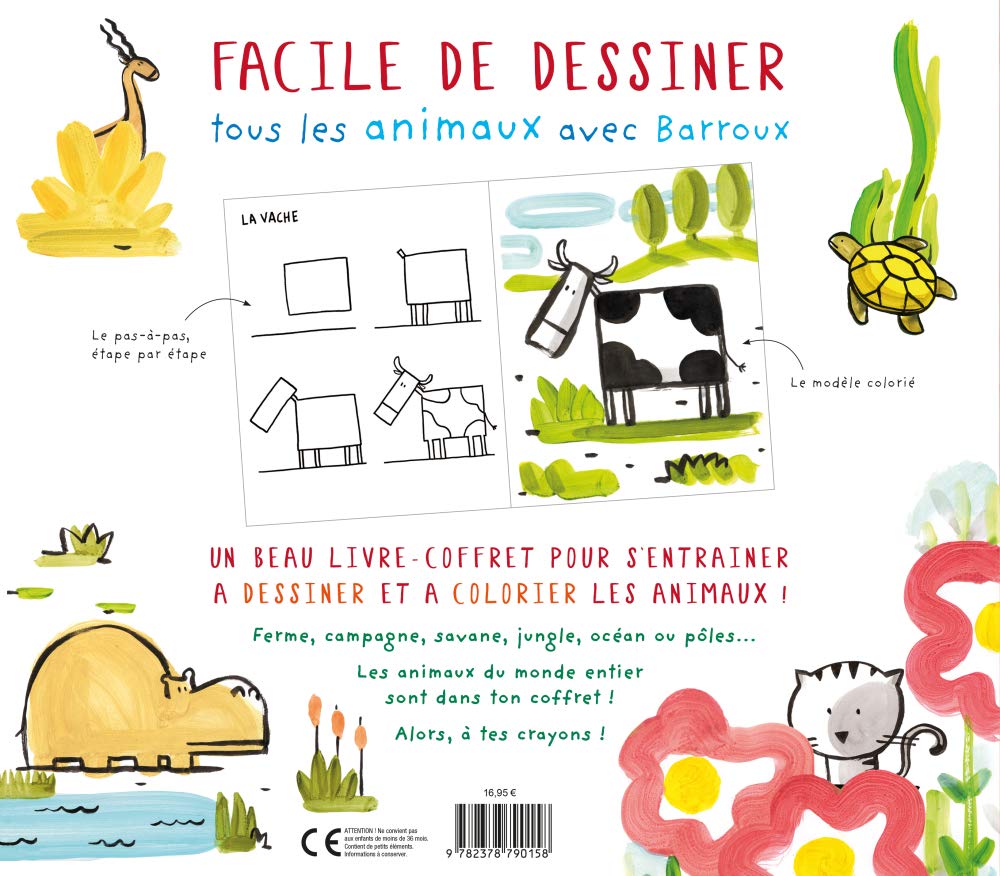 Facile De Dessiner Tous Les Animaux Avec Barroux Coffret