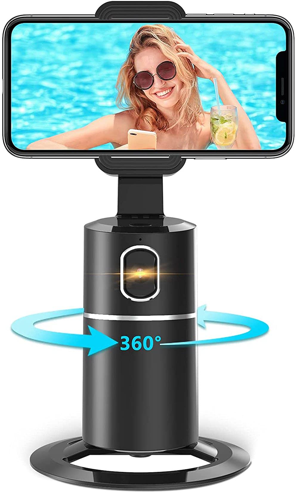 USHINING Auto Face Tracking Cellphone Mount AI Tracking Tripod Selfie Stick Smart for Live Streaming/Vlogging/Video Shooting/All Phones/Tablets/iPad