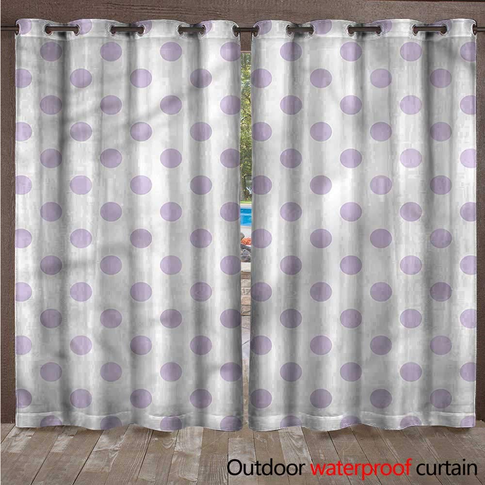 Amazon Com Blountdecor Lavender Grommet Top Curtain Polka Dots