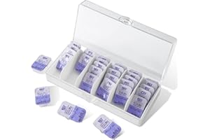 VORDRASSIL daily contact lens organizer for Daily Colored Contact Lenses, Disposable Contact Lens Dispenser, Clear Plastic Box for All Brands Daily Lens.