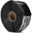 Emergency Repair Tape, Self-Fusing Silicone Tape, 12' x 1", Black