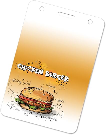 Amazon Pass Case パスケース Pass Case 定期入れ Suica スイカ Pasmo パスモ Icoca イコカ Felica フェリカ 電子マネー プラスチックケース イラスト ハンバーガーレシピ チキンバーガー オリジナルデザイン プリント 日本製 ケース カバー 通販