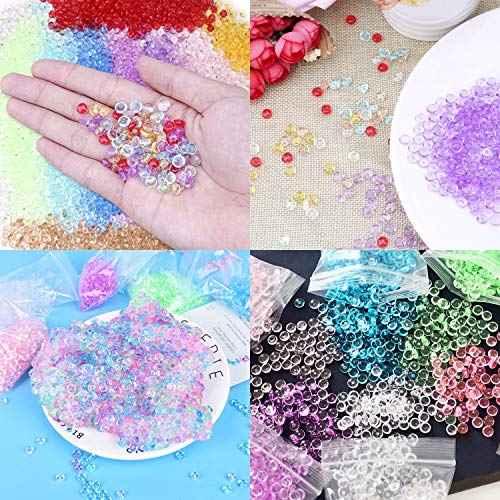 Korlon 25 Pack Slime Fishbowl Beads, 10.5 Oz Crunchy Slime Beads Slushie Beads for Homemade Slime, DIY Craft, Doll Filling, Plastic Beads for Crafts (25 Color) - Thumbnail 4