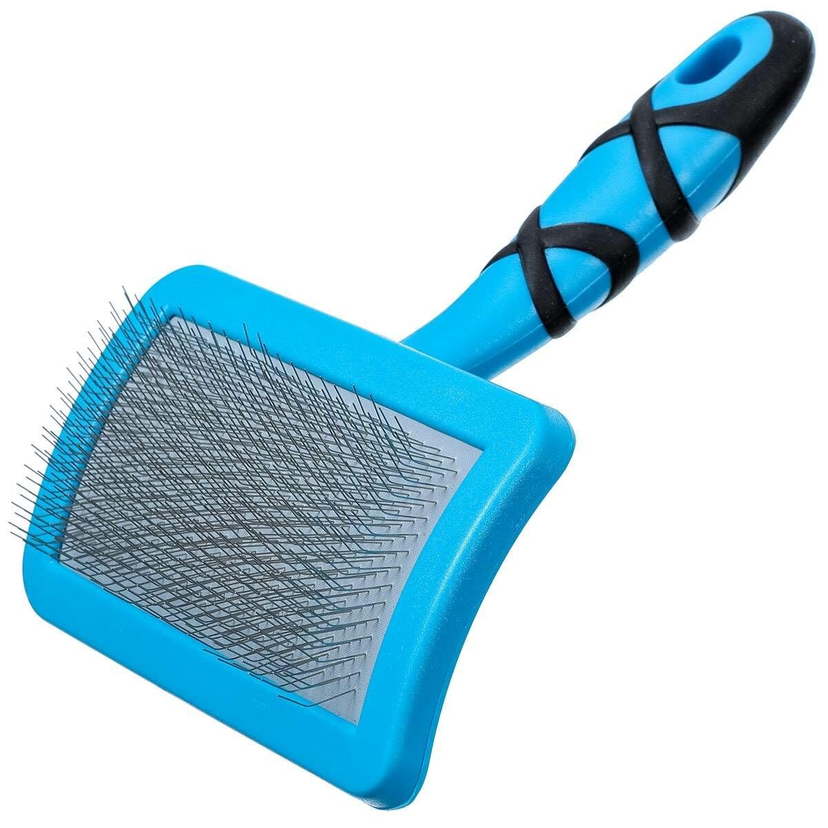 GROOM PROFESSIONAL Curved Soft Slicker Dog Brush - Dog Grooming Brush - Dematting Brush for Dogs - Soft Graded Slicker Brush - Great for Soft Coats - Perfect for Everyday Grooming - Small