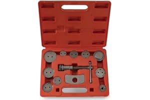 NEIKO 20733A Complete Disc Brake Caliper Tool Set, 12 Piece Wind Back Tool Kit, Brake Pad Repair for Automotive, Fits All Veh