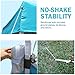 Ohuhu EZ Pop-up Slant Leg Canopy Tent, Instant Shelter with Wheeled Carry Bag, 10 x 10 FT at The Top & 8 X 8 FT at The Base, Blue