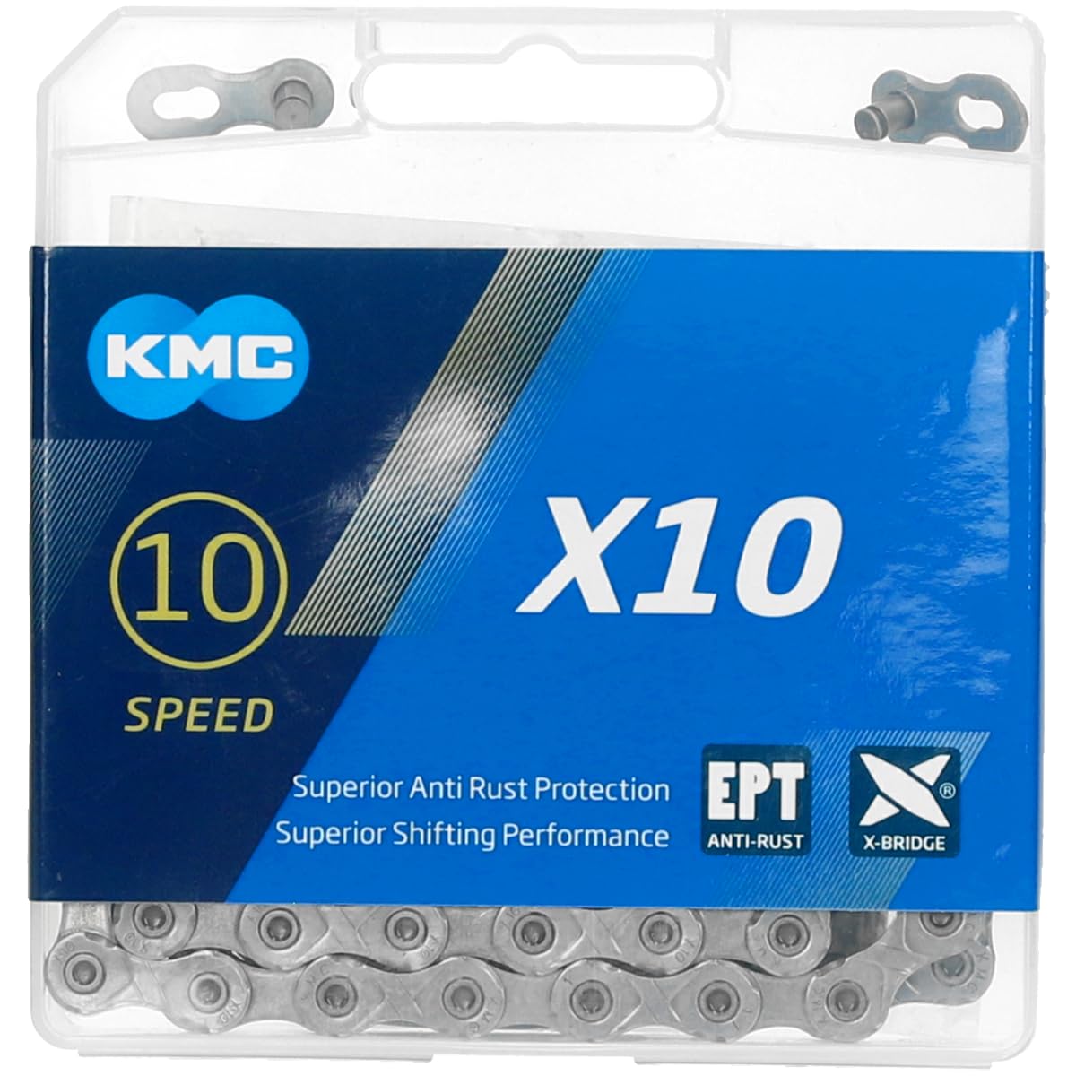 KMC X10 EPT Chain, Grey, 114 Links