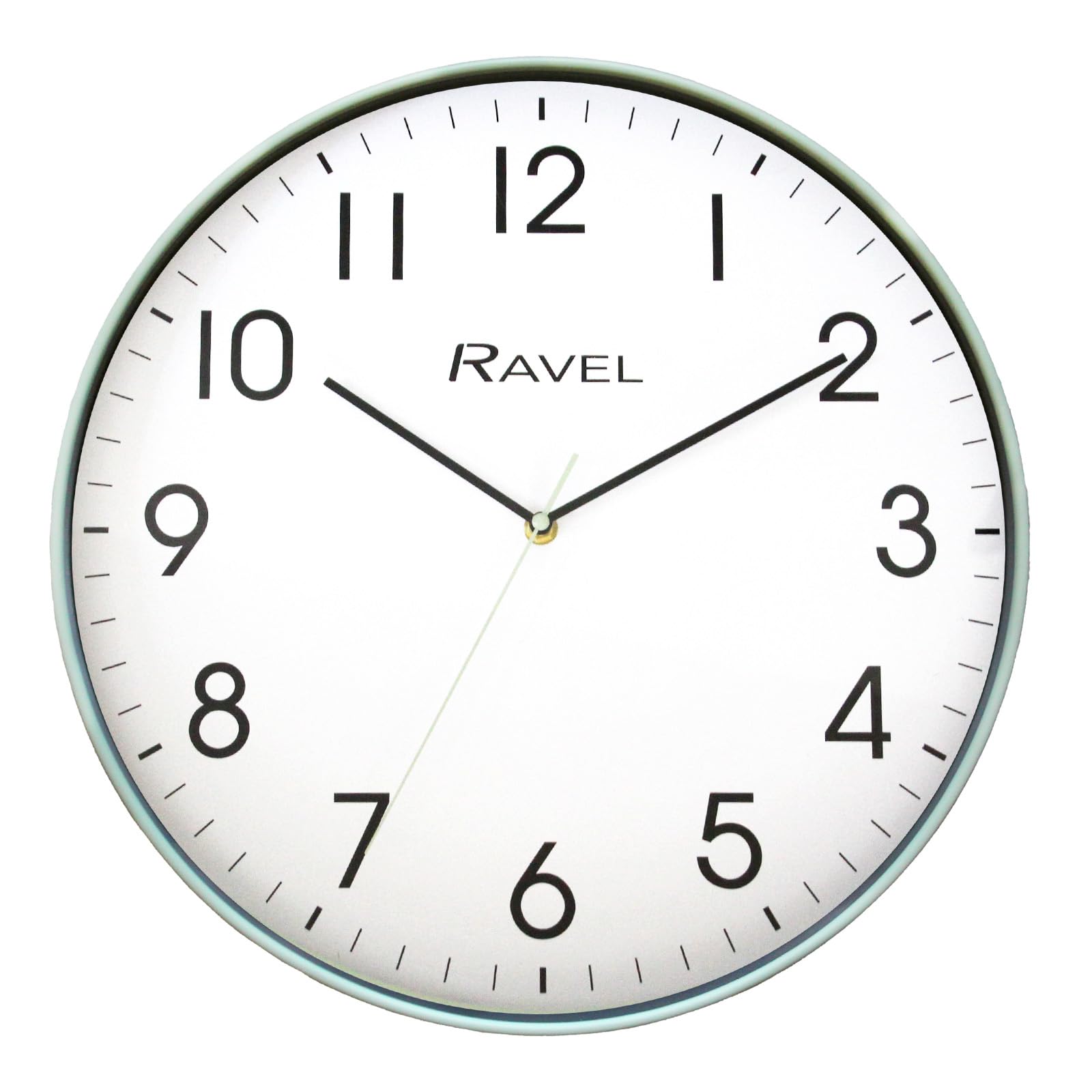 Ravel - Modern 40cm Office and Kitchen Wall Clock - Analogue Quartz - RWC.40.11 - Sage