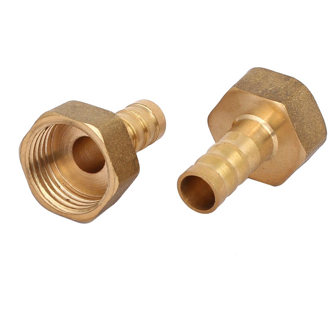 Sourcingmap G1/2 Female Thread 10mm Dia Barbed End Brass Hose Barb Fittings Jointers 2pcs
