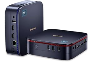 Blackview MP60 Mini PC Windows 11 Pro 16GB DDR4 RAM 512GB M.2 SSD, Gaming Computer with Processor Intel N5095, VESA/Home/Business Mini Desktop, 4K HD Dual HDMI Gigabit Ethernet