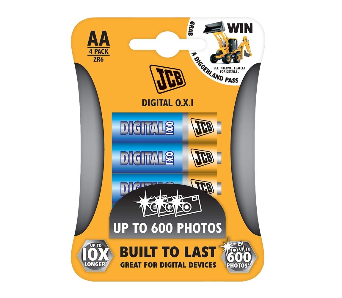 S5491 JCB AA Ultra Alkaline Batteries - Pack of 4