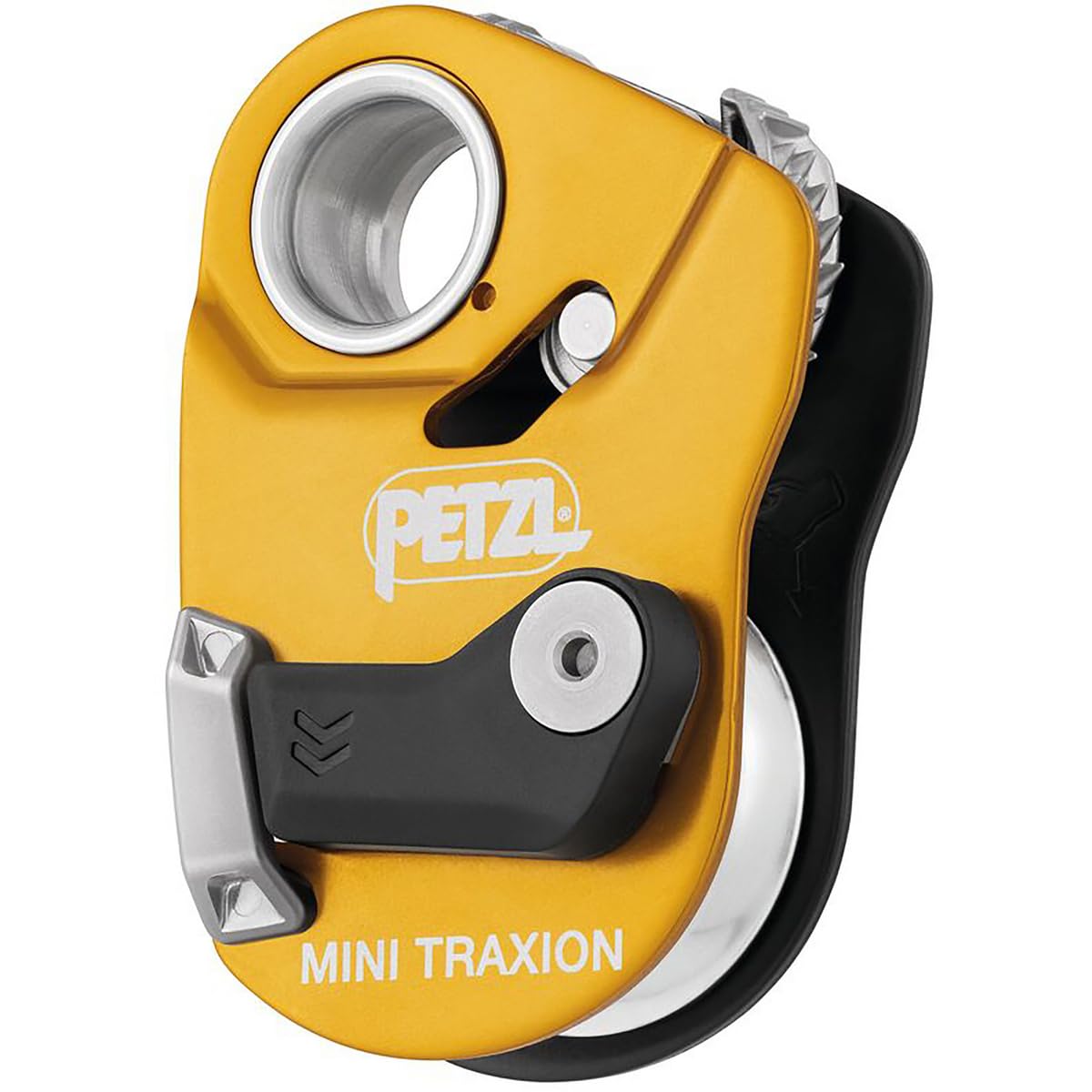 Petzl, Mini Traxion, Underworld And Compact High Performance Carruccole, Yellow Black, U, Unisex Adult