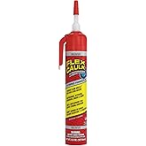Flex Caulk Hybrid Polymer Waterproof Sealant, Clear, 6.6 oz, 1-Pack | No caulk gun needed, trigger flow nozzle, paintable, won't shrink or crack, seals wet or dry, bath, kitchen, sink, window, RV