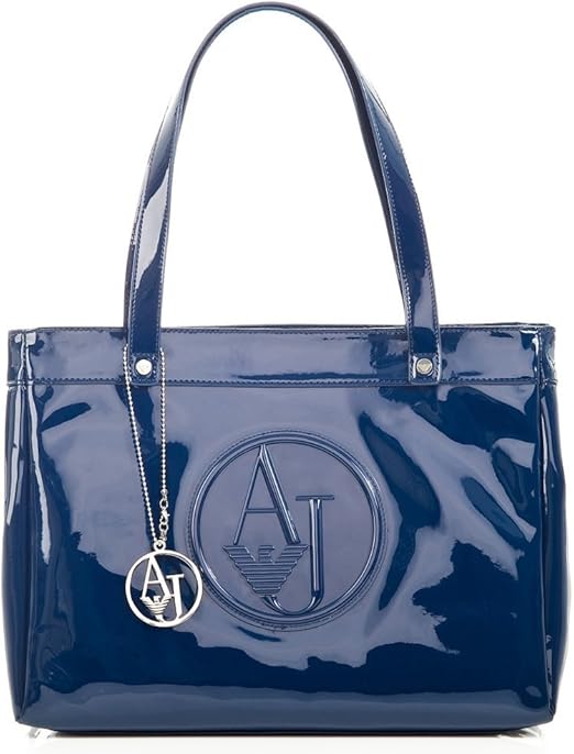Armani Jeans R5232 Navy Patent Womens Shoulder Bag Navy Patent Amazon