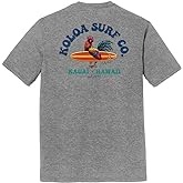 Koloa Surf Men's Cocky Surfer Logo Lightweight Tri-Blend Tees in Sizes XS-4XL