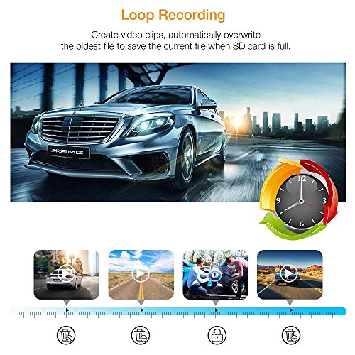 [UPGRADED] Dash Cam,Samjat Dash Camera for Cars Full HD 1080P,Night Vision,Dashcam DVR Video Recorder Dash Camera,3.0" TFT Display,G-Sensor,WDR, Parking Monitor, Loop Recording,Motion Detection