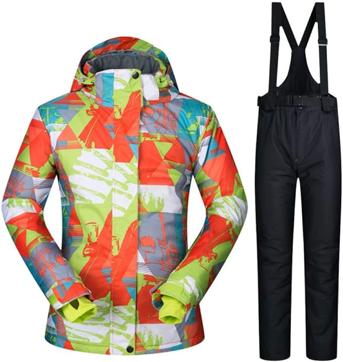 Amazon.com: Ski Suit Women's Brands Waterproof Windproof Ski Jackets and Pants Climbing New Ski 