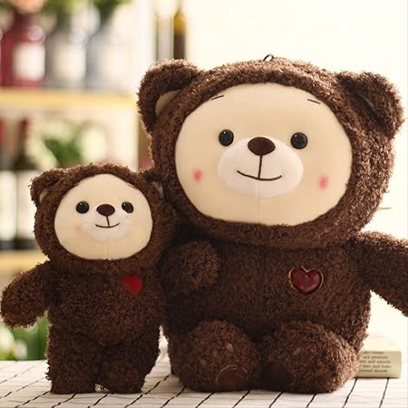 n\\a Rainbow Ruby Teddy Bear Peluches Peluches para Niños Sofá De Dibujos Animados Cama para El Hogar Muñeca Animal Niños Niños Niñas Juegos De Almohadas Regalo 43 cm: Amazon.es: Hogar