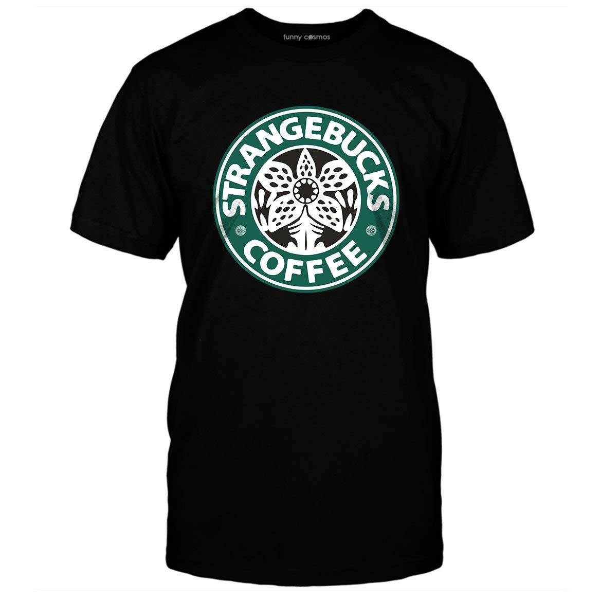 Pixelcustom Demogorgon Strangebucks Coffee Stranger Things Fan Movie T Shirt