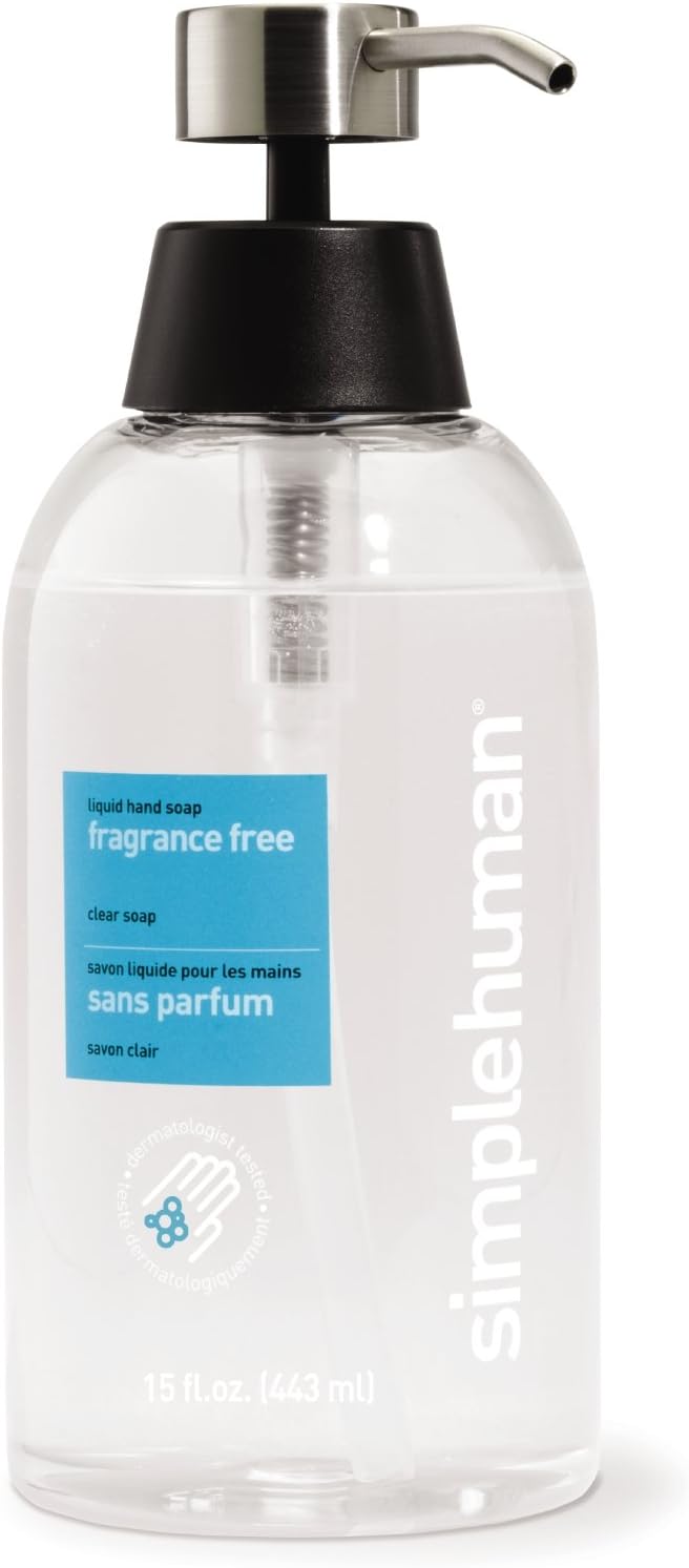 simplehuman Liquid Hand Clear Soap Fragrance Free, 443 ml Amazon.co