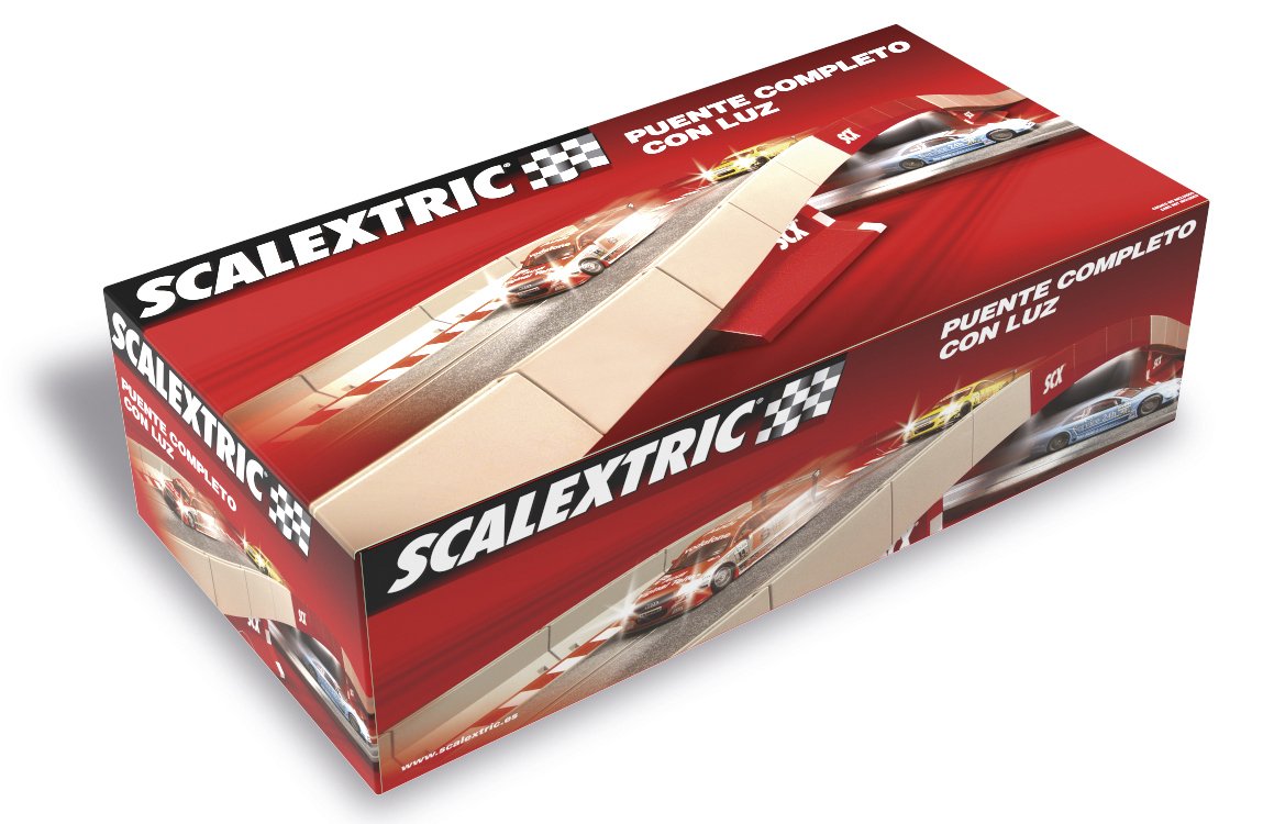Scalextric Puente completo con luz BS