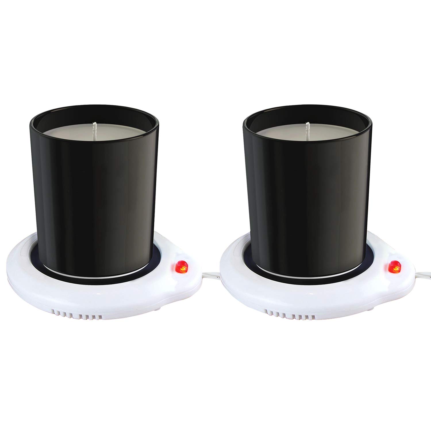 Photo 1 of Eutuxia Candle Warmer for Home & Office, Set of 2, Great for Warming Up Cups, Coffee Mugs & Beverages on Desks Tables & Countertops. Electric Heated Plate Warms Quickly, Enjoy Hot Drinks on Cold Days
