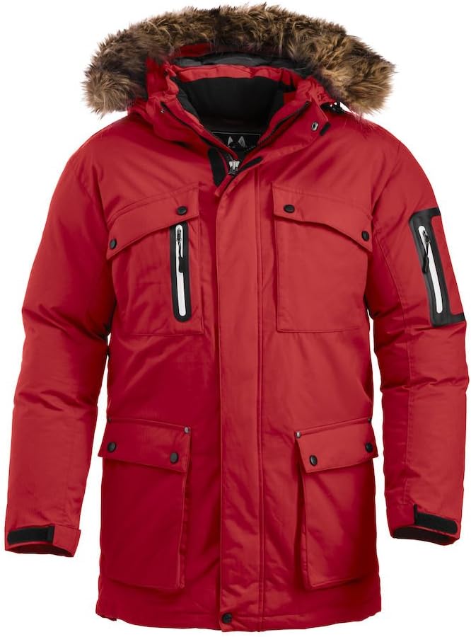 Expedition Parka Jacket. Extra Heavy Parka, Removable Hood, Windproof, 5000mm Waterproof, Unisex, XXS-3XL