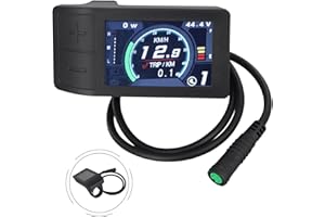 Display for BBS01-BBS02 HD Motor, for Bafang 500C Color, Ebike Uart Interface LCD Screen, with Battery Level Indicator and El
