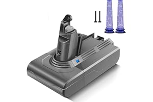 MORPILOT Battery Replacement for V6, 21.6V 4600mAh Li-ion Battery Compatible with V6 Animal V6 Absolute V6 Motorhead V6 Fluffy SV03 SV04 SV05 SV06 SV07 SV09 DC58 DC59 DC61 DC62 DC72 DC74 Vacuum Cleaner