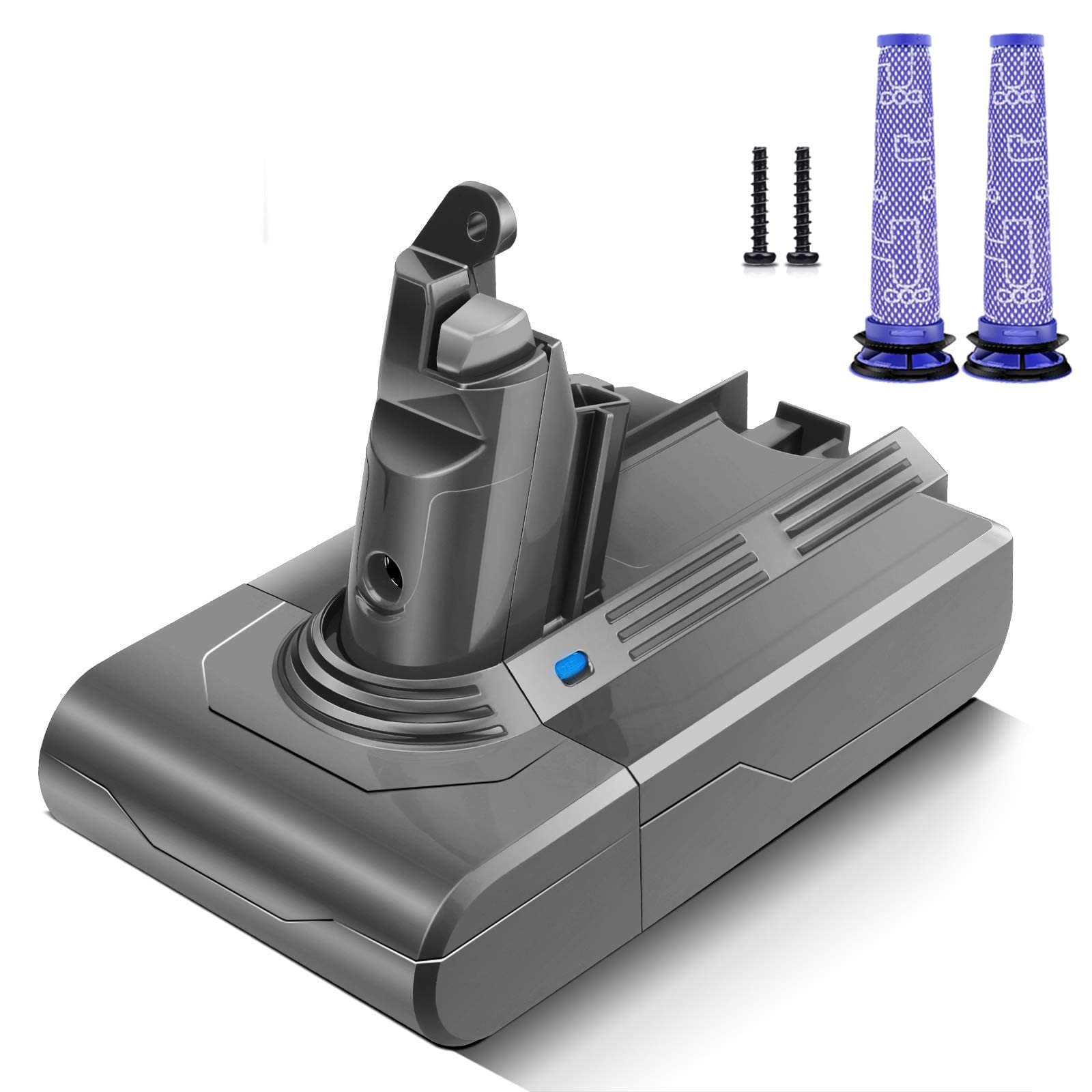 Morpilot Dyson V6 Battery for Vacuum Cleaner with 2 Pre-Filters