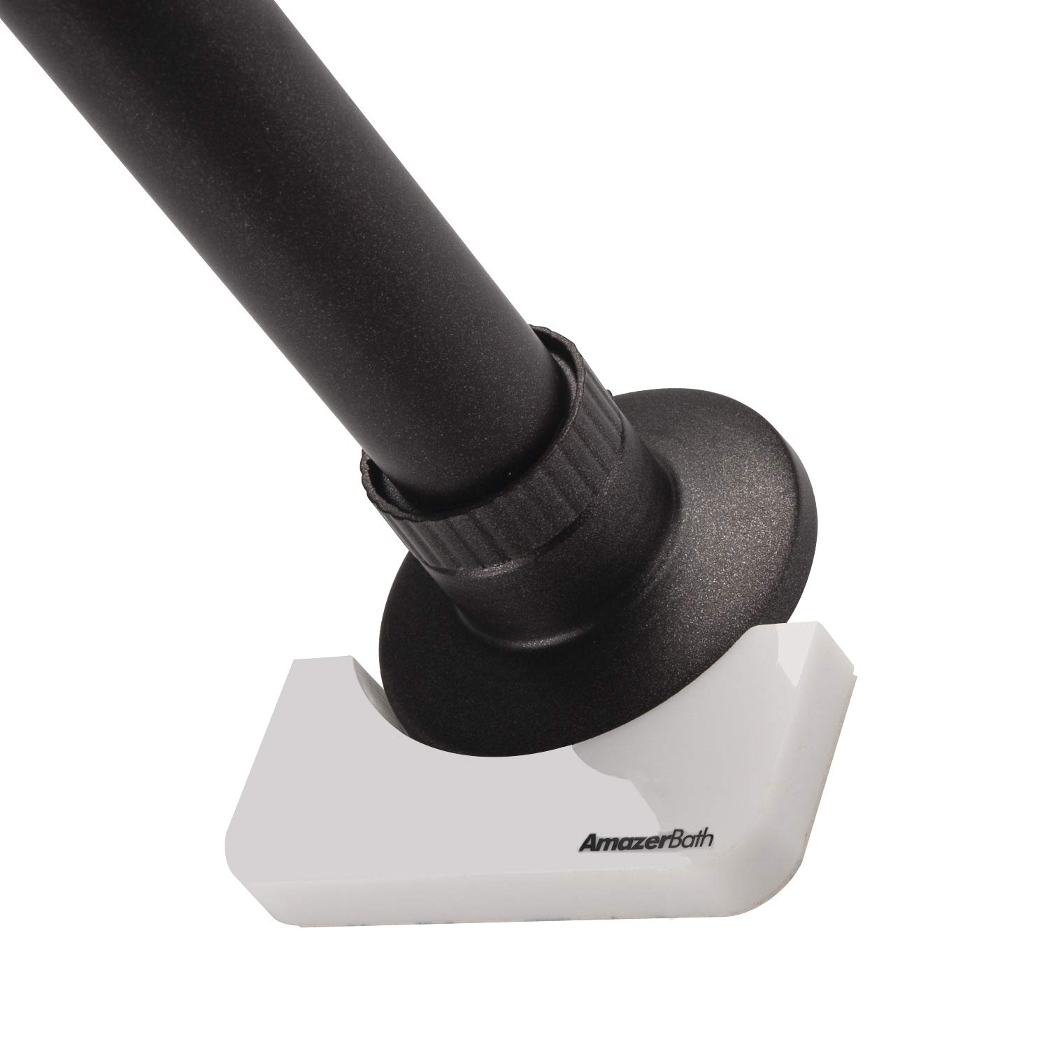 Amazerbath Shower Rod Socket 3m Adhesive Bathroom Rod Holder For
