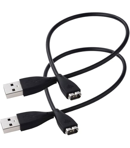 Two-Pack Fitbit Charge 5/6 & Luxe Charger With Reset Button - 3.3ft & 1.6ft Magnetic Cables