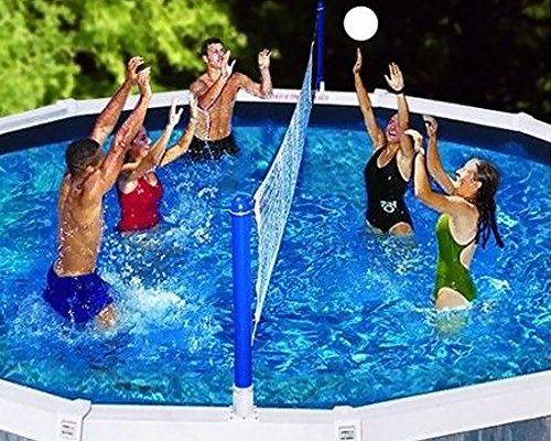 image for Daily-buy Sand Volleyball Net with Steel Cable Rope Outdoor Indoor 32 