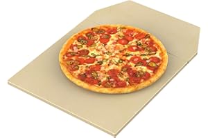 BMMXBI Pizza Stone Replacement for Ooni Karu 16 Multi-Fuel Pizza Oven, Heavy Duty Ceramic Grill Plate Accessories Pizza Baking Stone for Oven/Grill, Thermal Shock Resistant