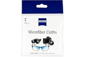 ZEISS MicroFiber Lens Cleaning Cloth (Pack of 2) JUMBO SIZE
