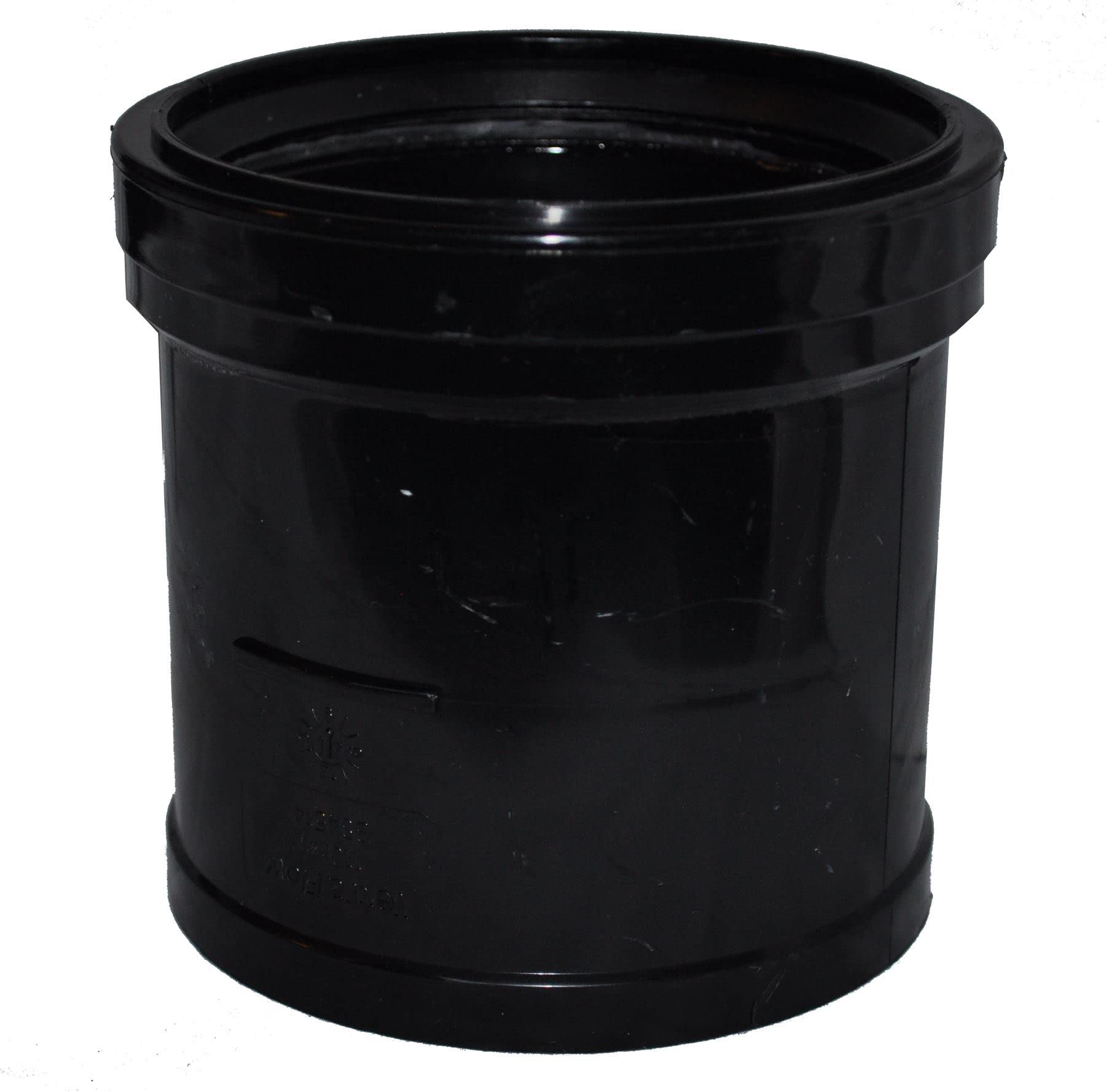 Single Socket Pushfit Soil Pipe Coupling - Black