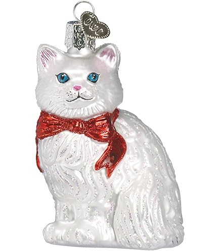 Amazon.com: White Kitten Ornament Christmas Tree Holiday Home 
