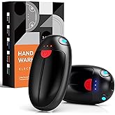 Hand Warmers Rechargeable, 2 Pack Portable Pocket Hand Warmers, 20Hrs Long Heating Double Warm Electric Handwarmers, Reusable Heater for Outdoors, Camping, Hunting, Golf, Fishing