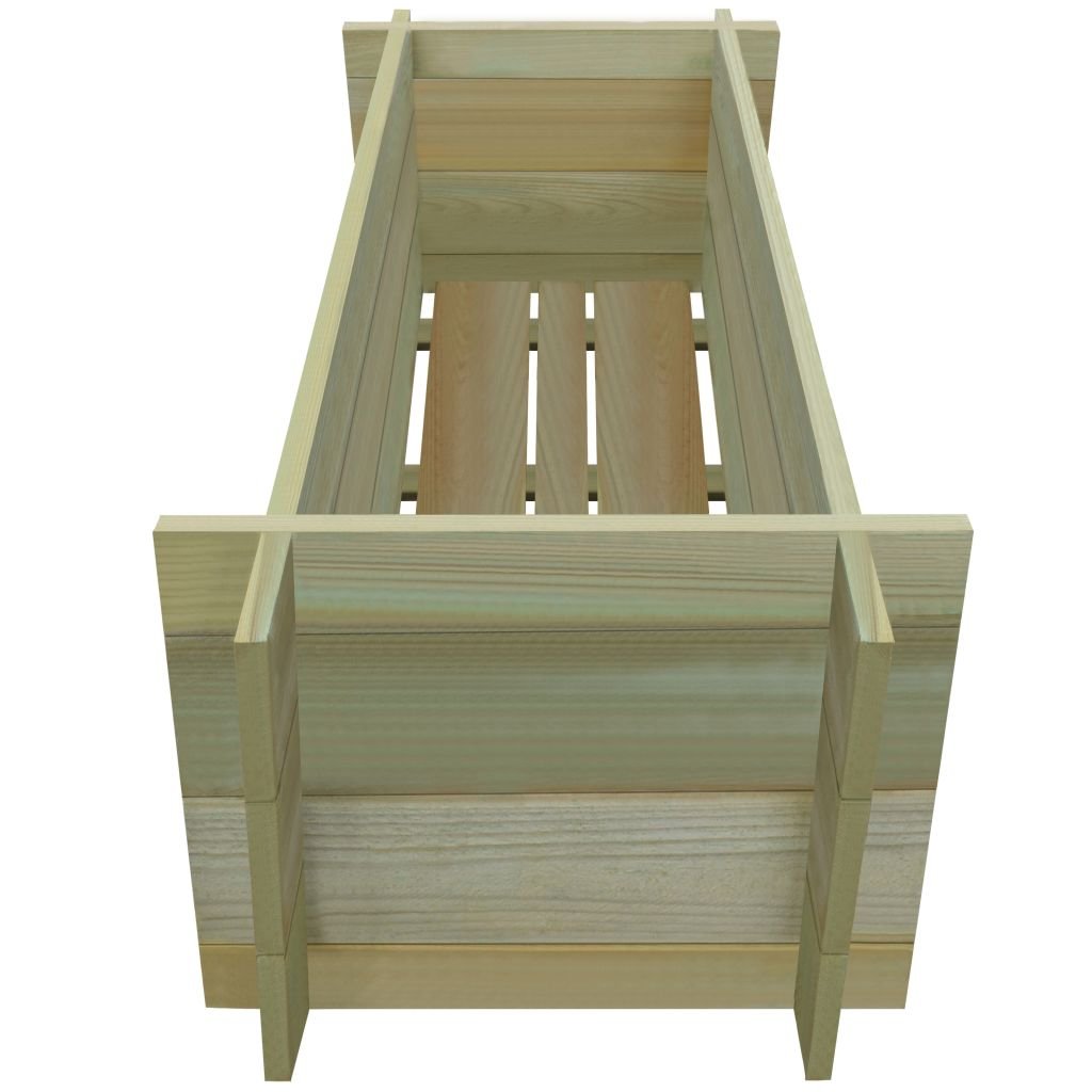 Festnight Jardinera de Madera para Cultivar Impregnada 120 x 40 x ...