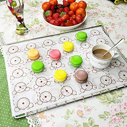 Baking Mats & Liners - Silicone Baking Mats Macaroons Mat Macaroon Home Garden Dining Dishes - Kitchen Liners Ice Mat Macaroon Oven Ribbon Mats Silicon Clip Teflon Macaron Sheet Soap Macaro - Thumbnail 2