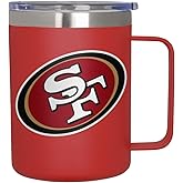 FOCO NFL unisex-adult NFL Team Color Insulated Stainless Steel 14oz Travel Mug w Lid