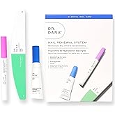 Dr. Dana Nail Repair Kit for Damaged Nails – Strengthening & Exfoliating Treatment with Glycolic Acid, Nail Primer, Hydrator & Priming Wand for Shiny, Healthy Nails, Halal Certified Nail Care Kit