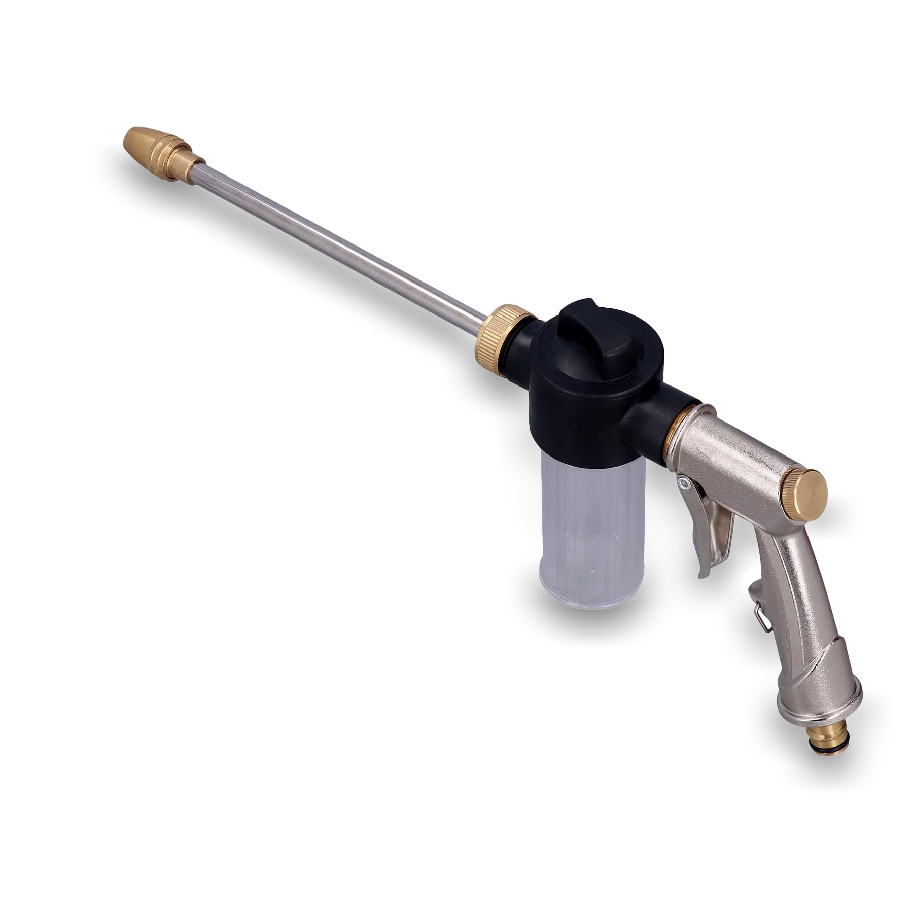 flexman Pressure Washer Gun, High Pressure Car Wash Foam Gun with 100ml Container, Adjustable High Pressure Sprayer for Garden Watering Car Washing Floor Cleaning Pet Washing