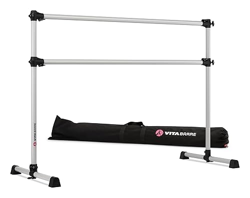 VITA Barre Portable Freestanding Double Ballet Barre, Prodigy,