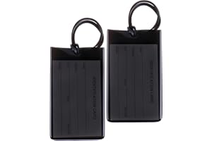 AI-DEE Colorful Flexible Travel Luggage Tags for Baggage Bags/Suitcases - Name ID Labels Set for Travel