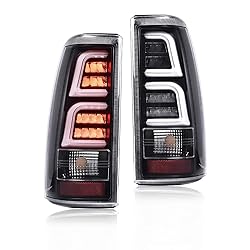 CROSSDESIGN LED Tube Tail Lights Brake Lamps Clear