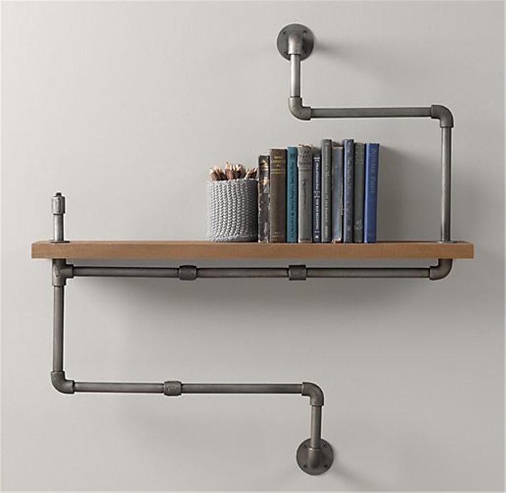 Retro-iron pipes rack shelving system industrial water pipes antique flower racks B