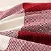 famibay Buffalo Checker Plaid Throw Pillow Case Black Red Farmhouse Throw Pillow Covers Accent Square Burlap Cushion Cover for Home Sofa Couch Bed（Burgundy）